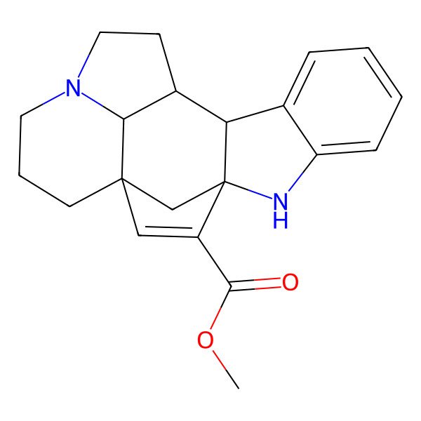 2D Structure of methyl (1R,4S,12S,13R,20R)-5,16-diazahexacyclo[11.6.1.11,4.04,12.06,11.016,20]henicosa-2,6,8,10-tetraene-3-carboxylate