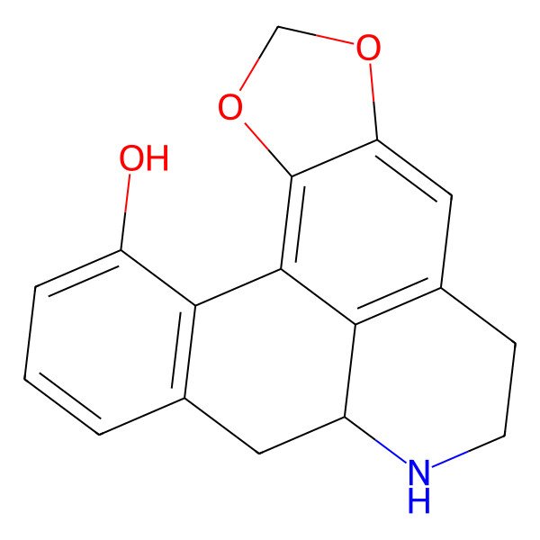 2D Structure of (12R)-3,5-dioxa-11-azapentacyclo[10.7.1.02,6.08,20.014,19]icosa-1(20),2(6),7,14(19),15,17-hexaen-18-ol