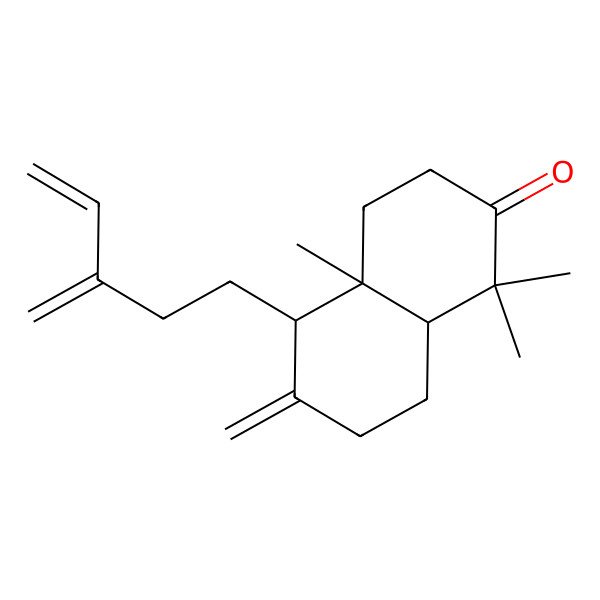 2D Structure of (4aS,5S,8aR)-1,1,4a-trimethyl-6-methylidene-5-(3-methylidenepent-4-enyl)-3,4,5,7,8,8a-hexahydronaphthalen-2-one