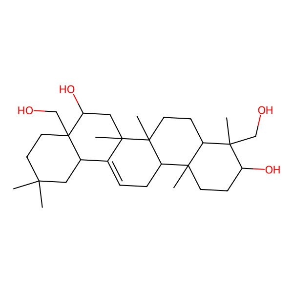 2D Structure of Hydroxylongispinogenin