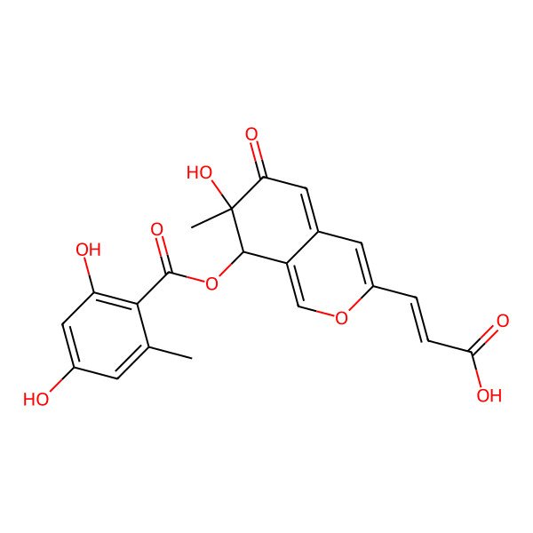 2D Structure of (+)-mitorubrinic acid B