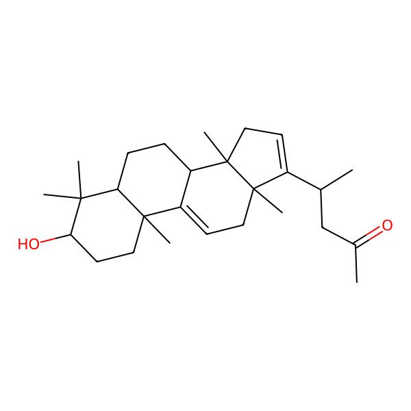 2D Structure of 4-(3-hydroxy-4,4,10,13,14-pentamethyl-2,3,5,6,7,8,12,15-octahydro-1H-cyclopenta[a]phenanthren-17-yl)pentan-2-one