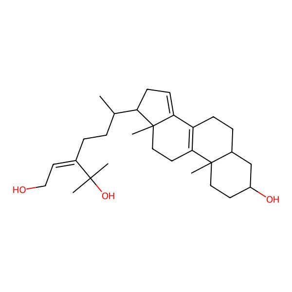 2D Structure of 3-[3-(3-hydroxy-10,13-dimethyl-2,3,4,5,6,7,11,12,16,17-decahydro-1H-cyclopenta[a]phenanthren-17-yl)butyl]-4-methylpent-2-ene-1,4-diol