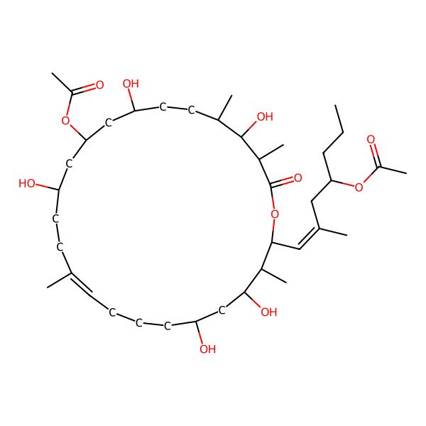 2D Structure of [(3S,4S,5R,8S,10R,12S,15Z,20R,22S,23S,24R)-24-[(E,4R)-4-acetyloxy-2-methylhept-1-enyl]-4,8,12,20,22-pentahydroxy-3,5,15,23-tetramethyl-2-oxo-1-oxacyclotetracos-15-en-10-yl] acetate