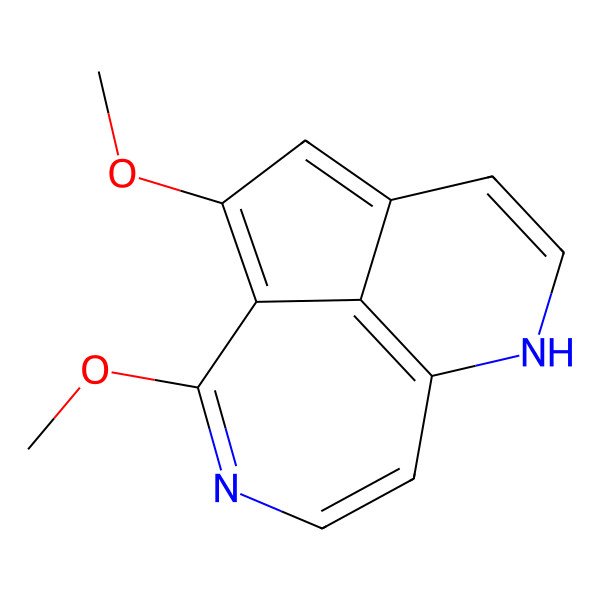 2D Structure of 2,12-Dimethoxy-7,11-diazatricyclo[6.4.1.04,13]trideca-1,3,5,8(13),9,11-hexaene