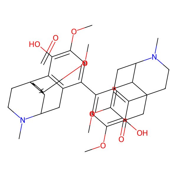 2D Structure of 4-Hydroxy-1-(4-hydroxy-3,7-dimethoxy-17-methyl-6-oxo-7,8-didehydromorphinan-1-yl)-3,7-dimethoxy-17-methyl-7,8-didehydromorphinan-6-one