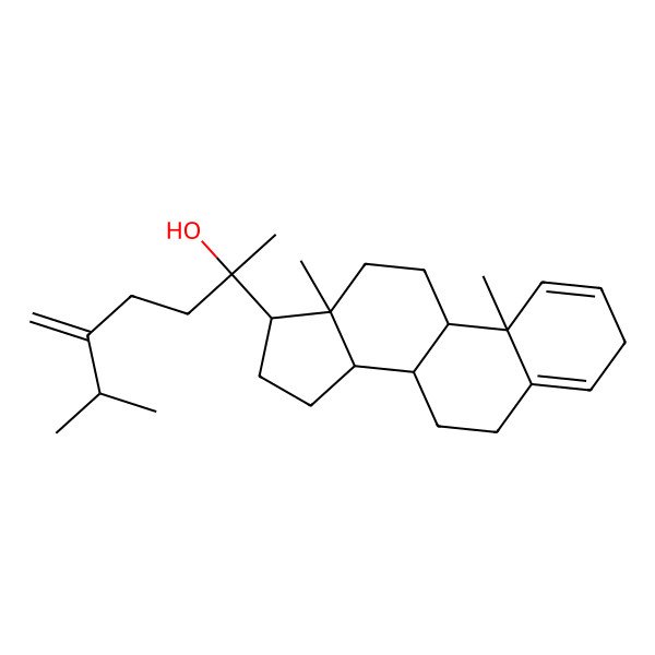 2D Structure of (2S)-2-[(8S,9S,10R,13S,14S,17S)-10,13-dimethyl-6,7,8,9,11,12,14,15,16,17-decahydro-3H-cyclopenta[a]phenanthren-17-yl]-6-methyl-5-methylideneheptan-2-ol