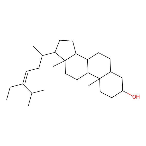 2D Structure of (3S,5R,8R,9S,10S,13R,14S,17R)-17-[(Z,2R)-5-ethyl-6-methylhept-4-en-2-yl]-10,13-dimethyl-2,3,4,5,6,7,8,9,11,12,14,15,16,17-tetradecahydro-1H-cyclopenta[a]phenanthren-3-ol