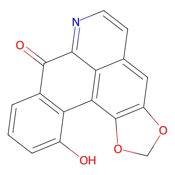 2D Structure of 18-Hydroxy-3,5-dioxa-11-azapentacyclo[10.7.1.02,6.08,20.014,19]icosa-1(20),2(6),7,9,11,14(19),15,17-octaen-13-one