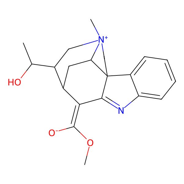 2D Structure of [(11S,12S,17S)-12-[(1R)-1-hydroxyethyl]-14-methyl-8-aza-14-azoniapentacyclo[9.5.2.01,9.02,7.014,17]octadeca-2,4,6,8-tetraen-10-ylidene]-methoxymethanolate