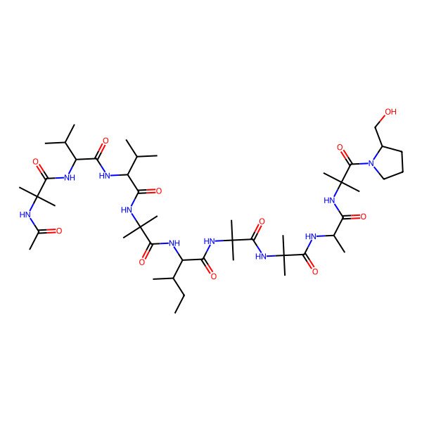 2D Structure of Ac-Aib-DL-Val-DL-Val-Aib-DL-xiIle-Aib-Aib-DL-Ala-Aib-DL-Pro-ol