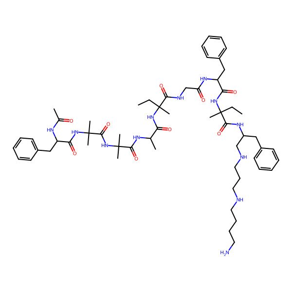 2D Structure of Ac-Phe-Aib-Aib-Ala-Iva-Gly-Phe-Iva-Unk