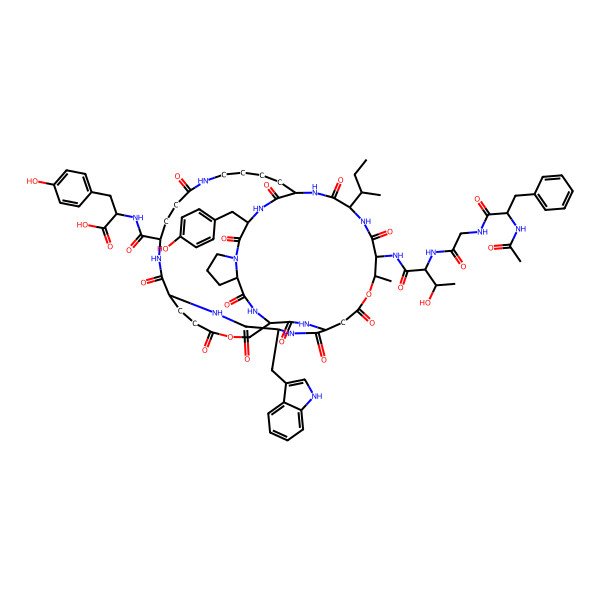 2D Structure of Ac-Phe-Gly-Thr-Thr(1)-Ile-Lys(2)-Tyr-Pro-Ser(3)-Asp(1)-Trp-Glu(3)-Glu(2)-Tyr-OH