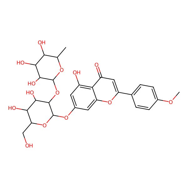 2D Structure of Acacetin-7-O-neohesperidoside