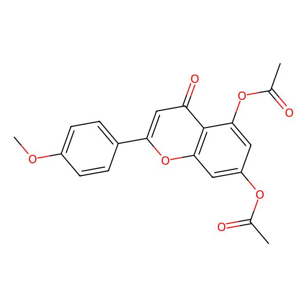 2D Structure of Acacetin diacetate