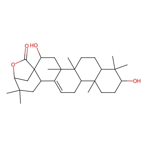 2D Structure of Acacic acid gamma-lactone