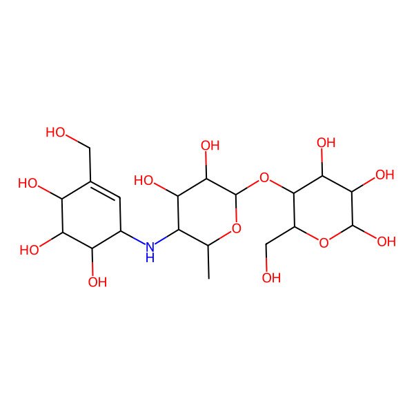 2D Structure of Acarbose derived trisaccharide