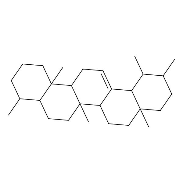 2D Structure of (6aR,8aR,12S,14bS)-4,6a,8a,11,12,14b-hexamethyl-2,3,4,4a,5,6,6b,7,8,9,10,11,12,12a,14,14a-hexadecahydro-1H-picene