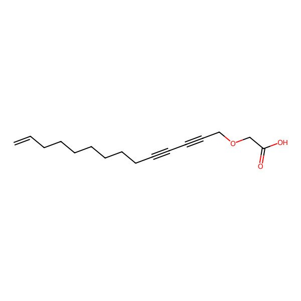 2D Structure of Acetic acid, (13-tetradecene-2,4-diynyloxy)- 2D Structure of Acetic acid, (13-tetradecene-2,4-diynyloxy)-