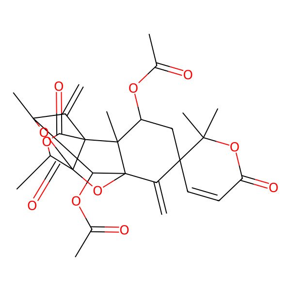 2D Structure of Acetoxydehydroaustin B