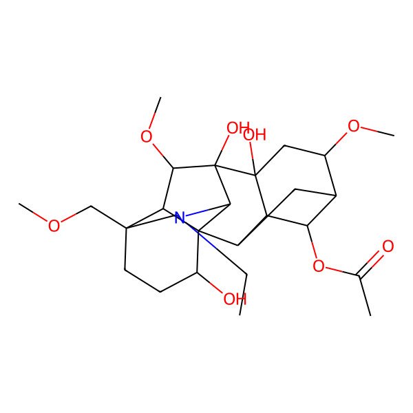 2D Structure of Acetyldelcosine 2D Structure of Acetyldelcosine