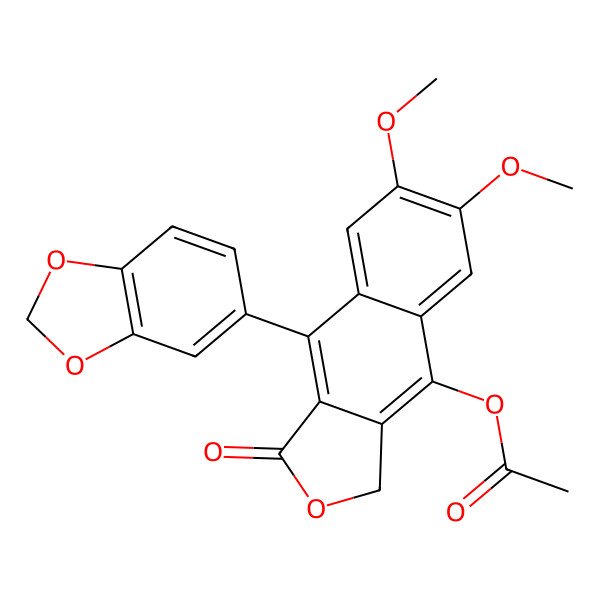 2D Structure of Acetyldiphyllin