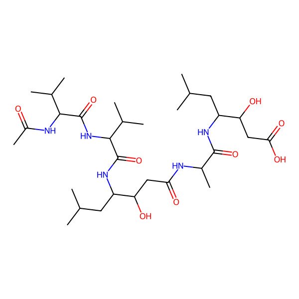 2D Structure of Acetylpepstatin