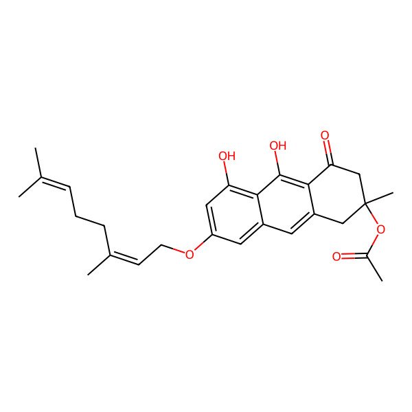 2D Structure of Acetylvismione D 2D Structure of Acetylvismione D