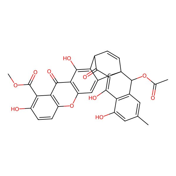 2D Structure of Acremoxanthone A