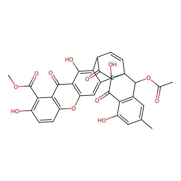 2D Structure of Acremoxanthone B