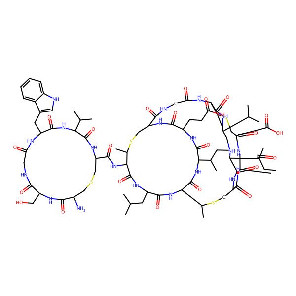 2D Structure of Actagardine, unoxidised form