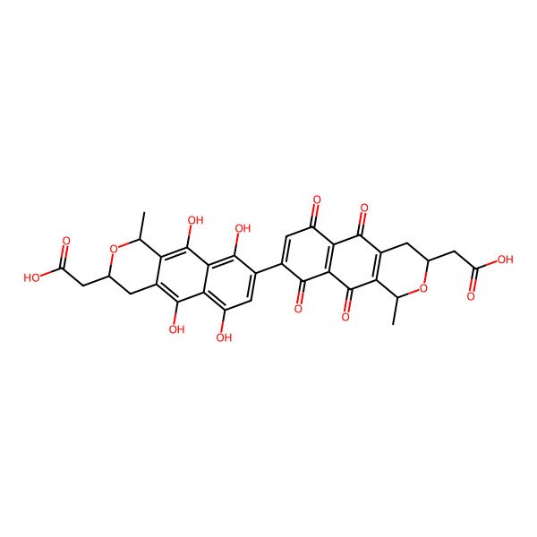 2D Structure of Actinorhodin