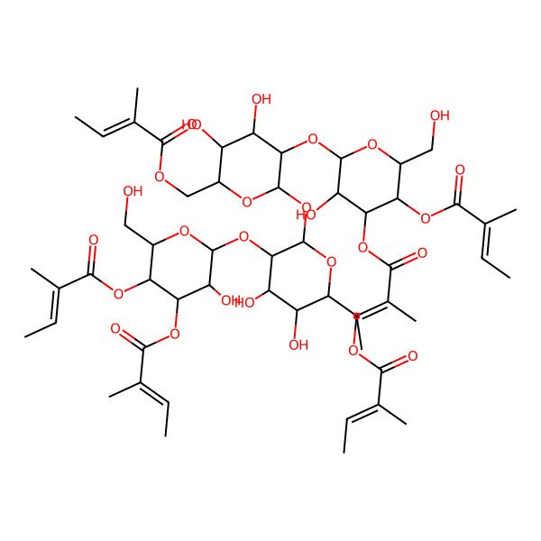 2D Structure of Actinotetraose hexatiglate