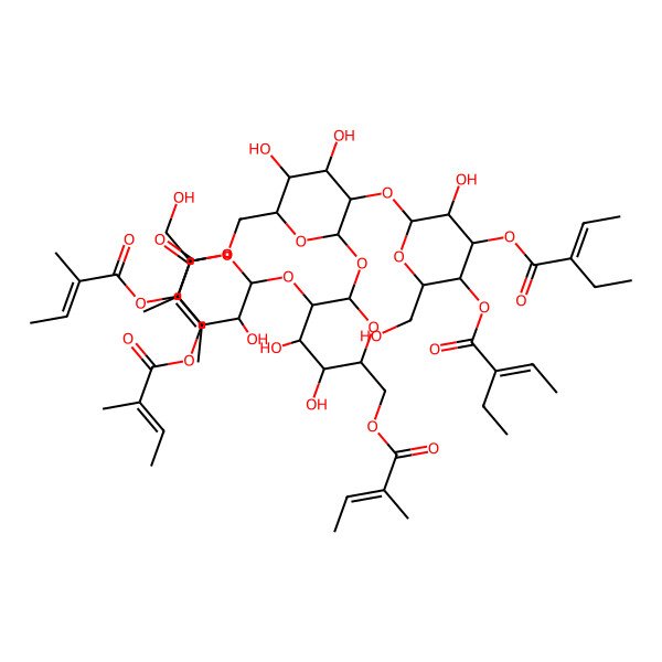 2D Structure of Actinotetraose L