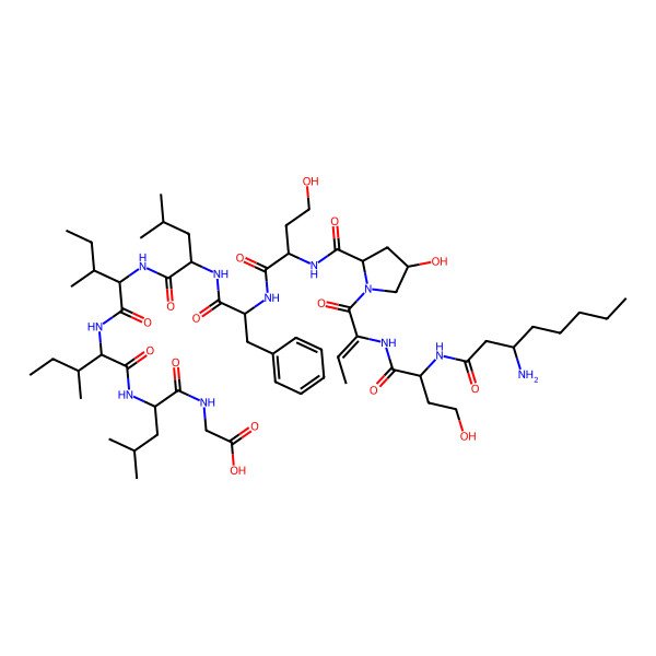2D Structure of Acyclolaxaphycin A