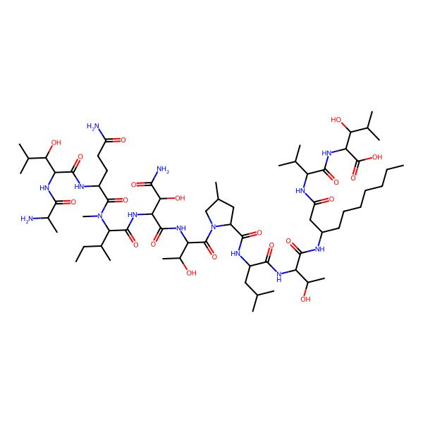 2D Structure of Acyclolaxaphycin B3