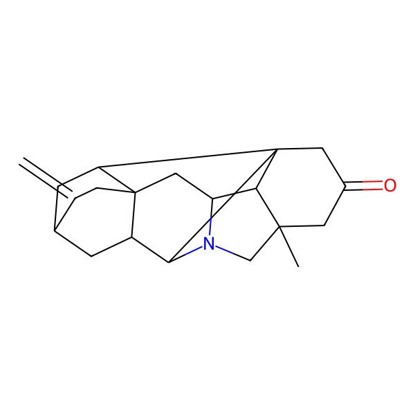 2D Structure of (1R,5R,8R,9S,11R,14R,16S,17R,18R)-5-methyl-12-methylidene-7-azaheptacyclo[9.6.2.01,8.05,17.07,16.09,14.014,18]nonadecan-3-one