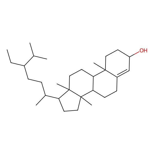 2D Structure of 17-(5-Ethyl-6-methylheptan-2-yl)-10,13,14-trimethyl-1,2,3,6,7,8,9,11,12,15,16,17-dodecahydrocyclopenta[a]phenanthren-3-ol