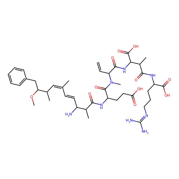 2D Structure of Adda-D-Glu(gamma)-Mdhb-D-MeAsp(beta)-L-Arg-OH