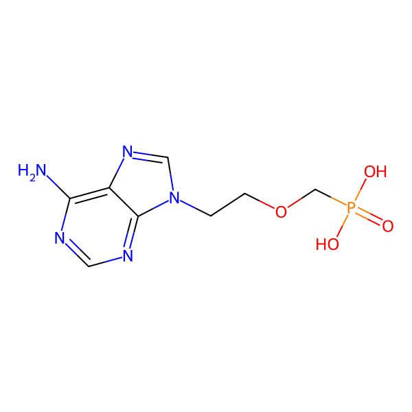 2D Structure of Adefovir