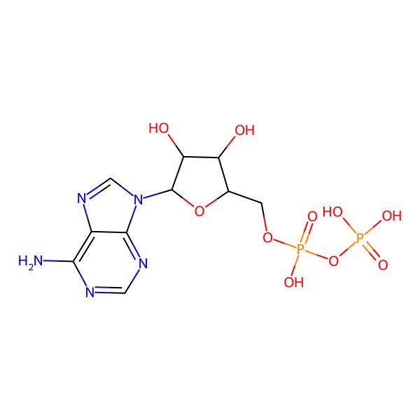 2D Structure of Adenosine-5'-diphosphate