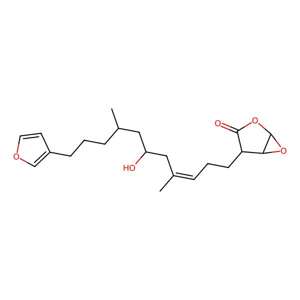 2D Structure of (1S,4R,5R)-4-[(E,6S,8S)-11-(furan-3-yl)-6-hydroxy-4,8-dimethylundec-3-enyl]-2,6-dioxabicyclo[3.1.0]hexan-3-one