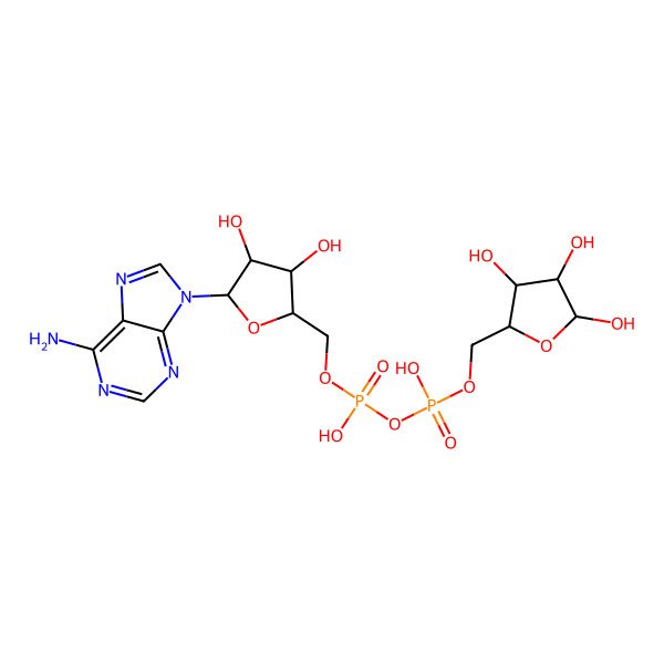 2D Structure of ADP-D-ribose