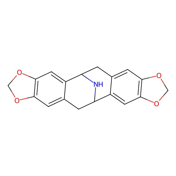 2D Structure of 5,7,16,18-Tetraoxa-23-azahexacyclo[10.10.1.02,10.04,8.013,21.015,19]tricosa-2,4(8),9,13,15(19),20-hexaene