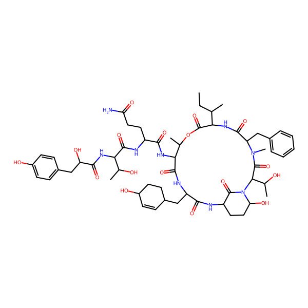 2D Structure of Aeruginopeptin 95-B