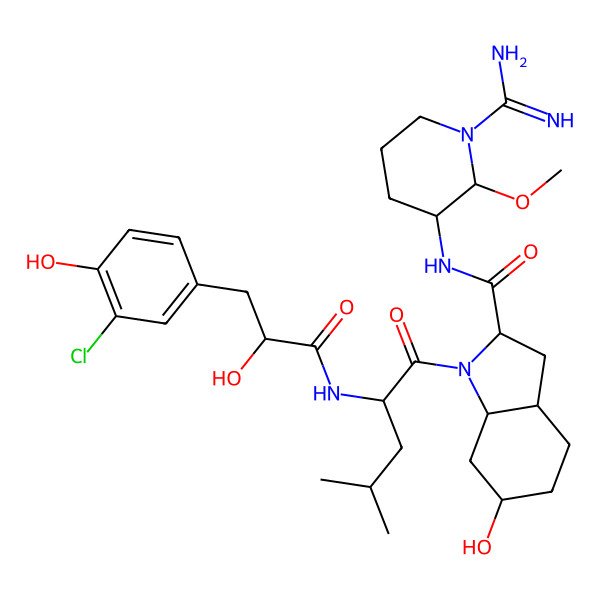2D Structure of Aeruginosin LH650B