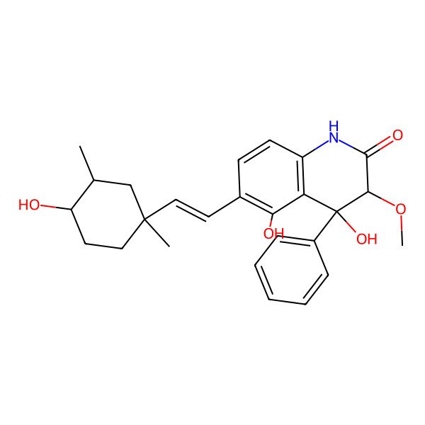 2D Structure of Aflaquinolone B