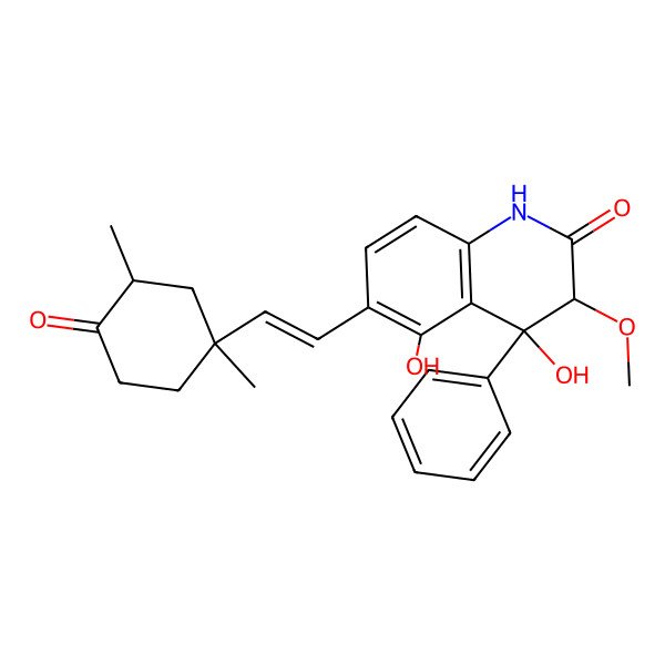 2D Structure of Aflaquinolone C