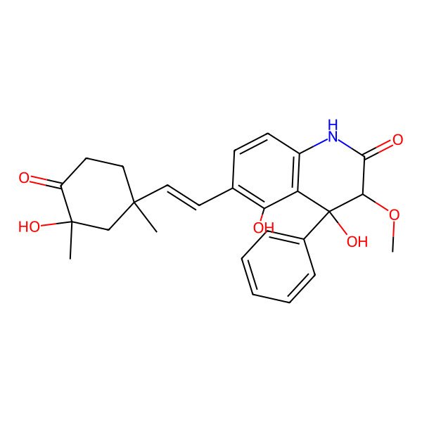 2D Structure of Aflaquinolone H