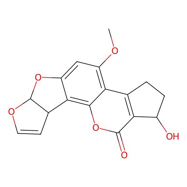 2D Structure of Aflatoxicol B